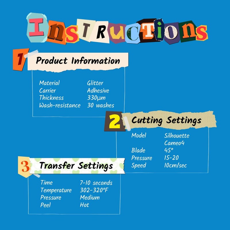 UNITRADE® Glitter Red Heat Transfer Vinyl Roll / Compatible with Cricut, Silhouette, Professional Cutters / CPSIA Certified / Made in Korea - Image 5